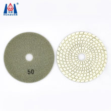 China Huazuan Wet or Dry Flexible 100mm Diamond Polishing Pads